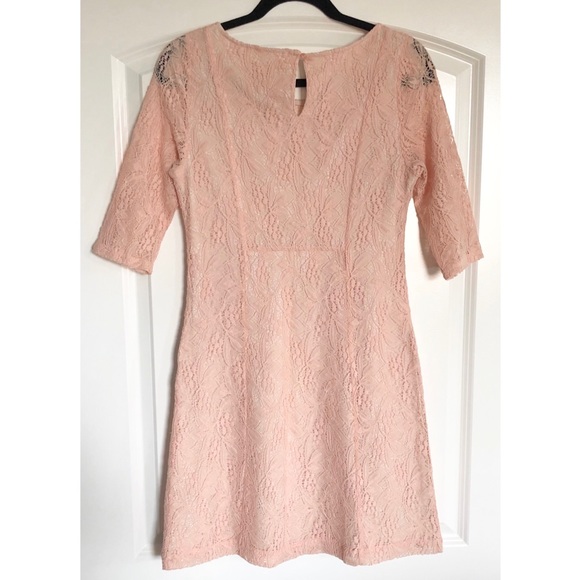 Maeve Anthropologie Lefkara Lace Dress Blush Pink - Picture 2 of 7